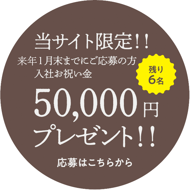 50,000円プレゼント